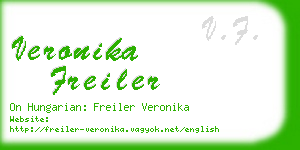 veronika freiler business card